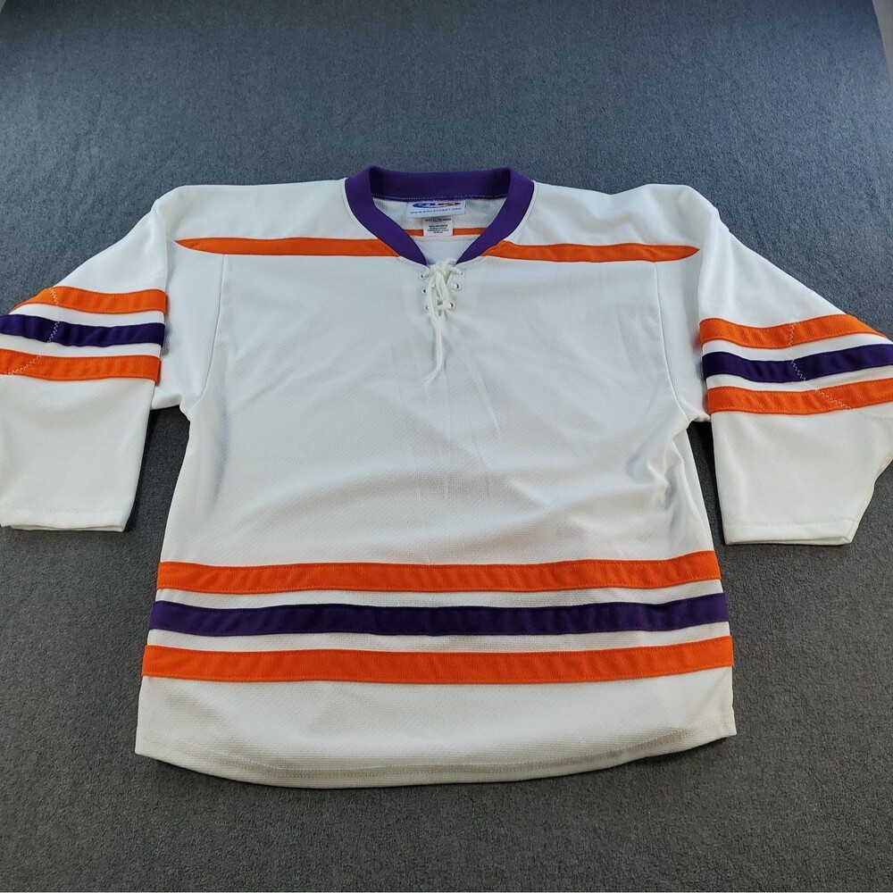 AK Athletic Knit Blank Jersey White Youth Size XL / TG